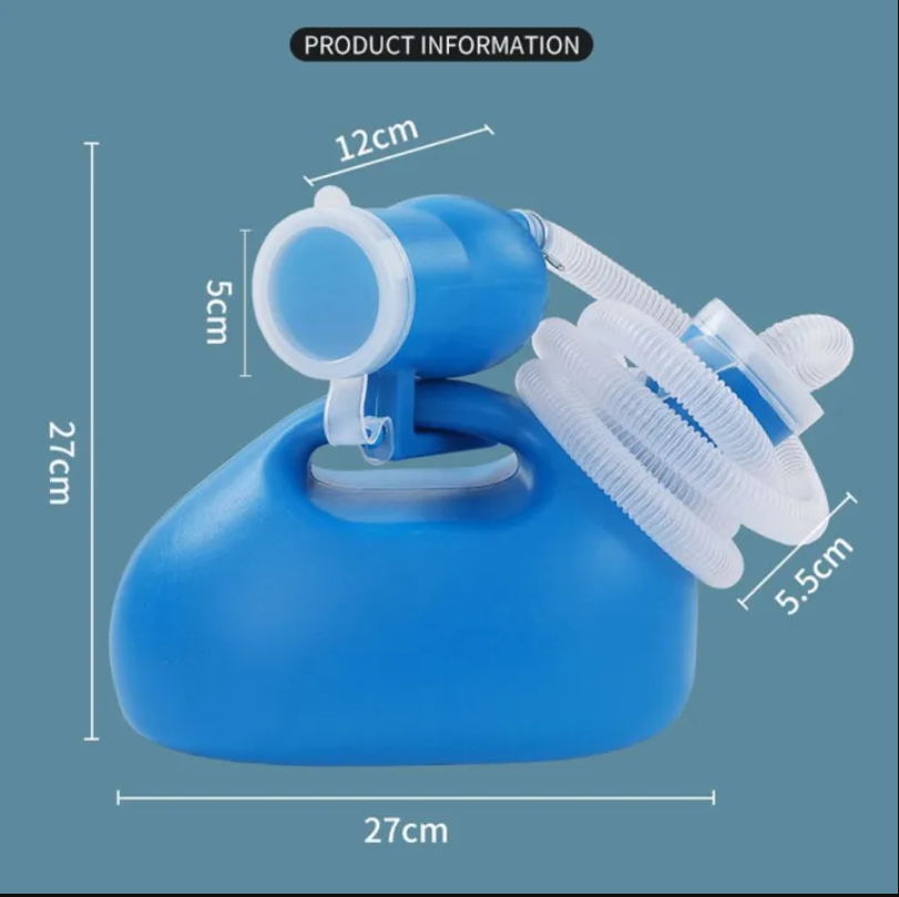 Unisex Pee Tool 2000ml Portable Urinal Bottle Toilet Aid Bottle Travel Urine Storage Urinal Potty with Lid