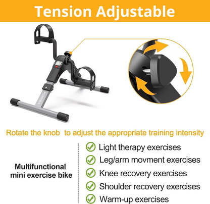 Digital Exercise Pedal Cycle | Portable Pedal Exerciser | Digital Display Monitor | Arm & Leg Workout Machine | Compact Fitness Equipment for Home, Office & Physical Therapy | Adjustable Resistance | Low Impact Exercise Bike By AIMS MART