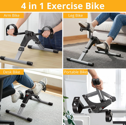 Digital Exercise Pedal Cycle | Portable Pedal Exerciser | Digital Display Monitor | Arm & Leg Workout Machine | Compact Fitness Equipment for Home, Office & Physical Therapy | Adjustable Resistance | Low Impact Exercise Bike By AIMS MART