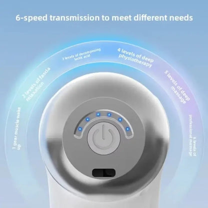 9 In 1 Gun Massager Machine for Pain Relief 6 Speed Type-C Charging for Muscle Pain Relief Massager