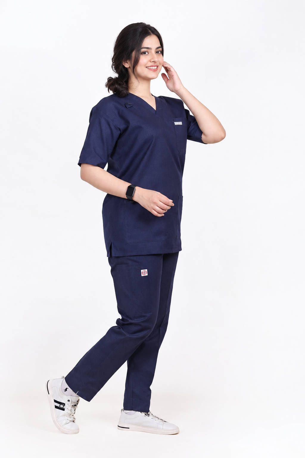 Navy Blue Wrinkle Free Unisex Scrubs