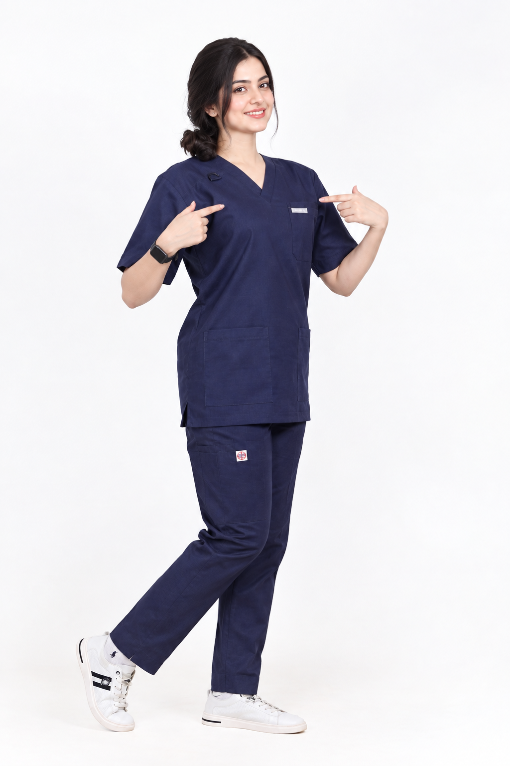 Navy Blue Wrinkle Free Unisex Scrubs