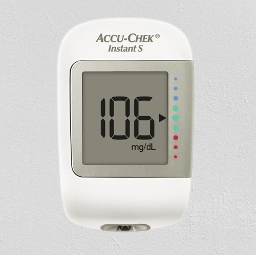 Accu check glucometer Life time warranty, With 10 strip , Accu check instant S, Instant S glucometer