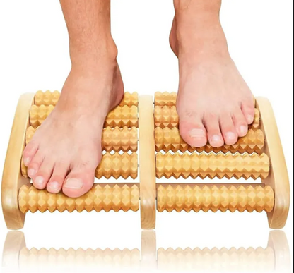 Wooden Foot Roller Massager Manual Foot Massage Roller Relaxing Foot Massage Tool Wooden