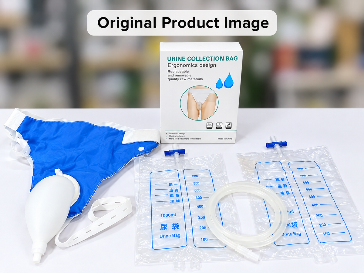 Silicone Urine Collection Bag with 2 Bags 2000ml & 1000ml