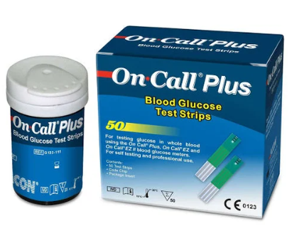 On Call Plus Blood Glucose Test Strips, 50 strips
